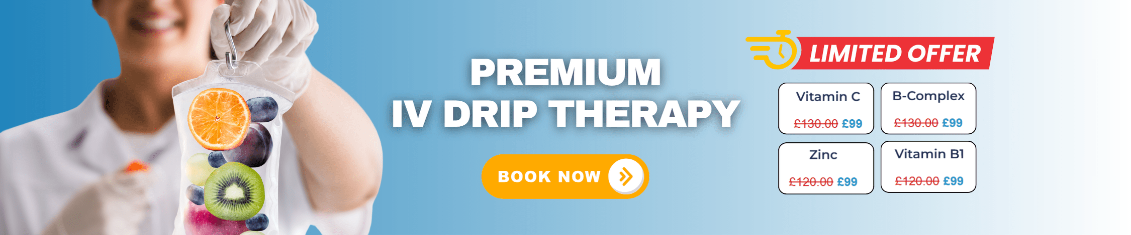 Premium IV drip therapy in London