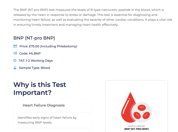 NT-proBNP Blood Test | Price, Fast Results, Heart Assessment
