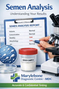 Semen analysis at Marylebone Diagnostic Centre