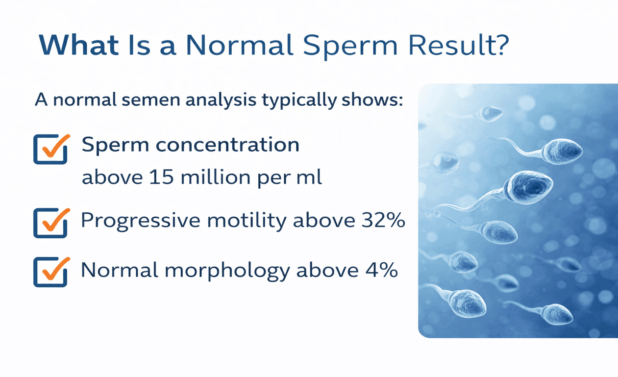 Normal Semen Analysis Results