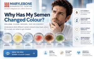 semen changed colour