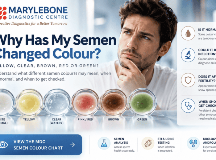 semen changed colour